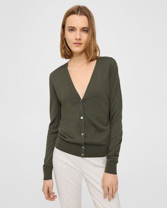 V-Neck Cardigan in Regal Wool