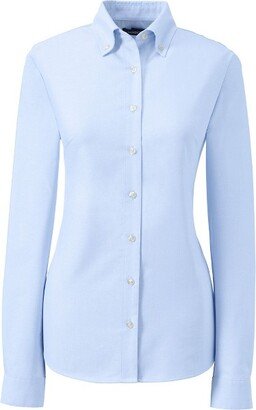 School Uniform Women's Tall Long Sleeve Oxford Dress Shirt - 10 - Blue