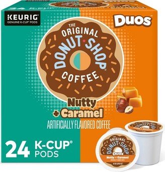 The Original Donut Shop Duos Nutty + Caramel Keurig Single-Serve K-Cup Pods, Medium Roast Coffee - 24ct