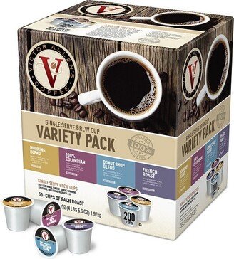 Victor Allen's Coffee Favorites Variety Pack Single Serve Medium Dark Roast Coffee Pods - 200ct