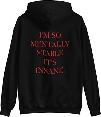 Nus Mentally Stable Hoodie- Black