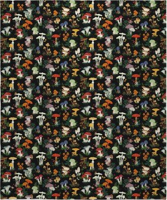 Fleece Photo Blankets: Mushroom Garden - Multi Blanket, Plush Fleece, 50X60, Multicolor