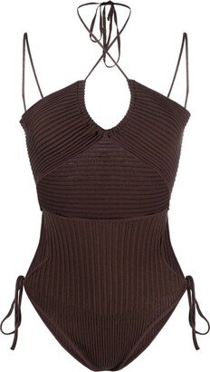 ANDREADAMO- Cut-out Knitted Bodysuit