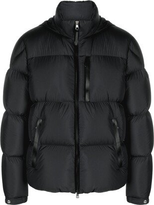 Besbre leather-trim puffer jacket