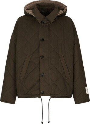 Diamond-Quilt Padded Jacket