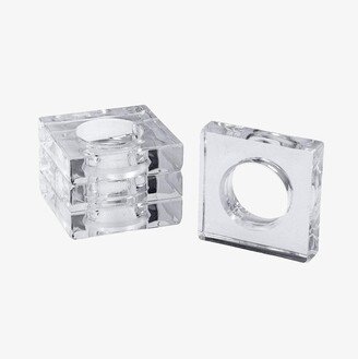 Acrylic Napkin Rings in Clear