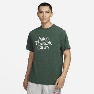 Men's Track Club Dri-FIT Short-Sleeve Running Top in Green