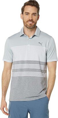 Mattr Track Polo (High-Rise/Quiet Shade Heather) Men's Clothing