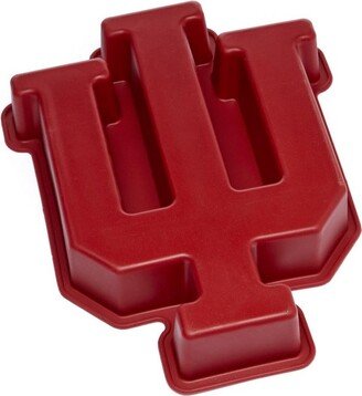 MasterPieces Game Day - FanPans NCAA Indiana Hoosiers Team Logo Silicone Cake Pan - Dishwasher Safe