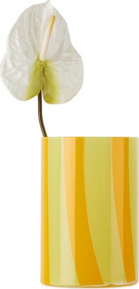 Yellow & Orange Murano Glass Vase