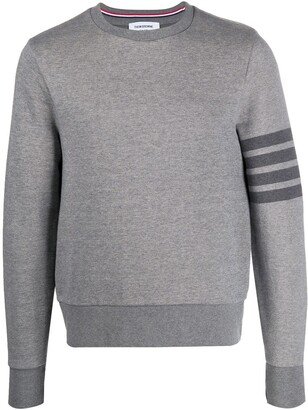 4-Bar crew-neck loopback-cotton sweatshirt