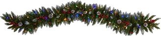 6ft. Snow Tipped Extra Wide Artificial Christmas Garland with Pinecones