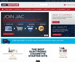 JAC Vapour Promo Codes & Coupons
