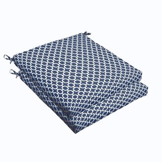 Humble and Haute Navy Chainlink 19 x 2.5-inch Chair Cushion - Bristol