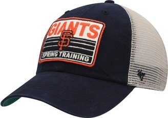 Men's Black and Tan San Francisco Giants Four Stroke Clean Up Trucker Snapback Hat - Black, Tan