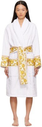 White Barocco Bath Robe