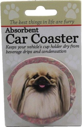 E&S Pet Car Coaster 2.5 Pekingese Car Coaster Absorbant Pet Dog E & S Pet - Coasters