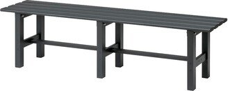 Aluminum Bench 120cm - Powder Coated Gray