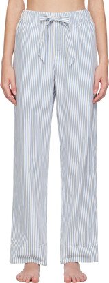 White & Blue Drawstring Pyjama Pants