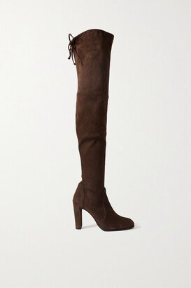 Highland Suede Over-the-knee Boots - Brown