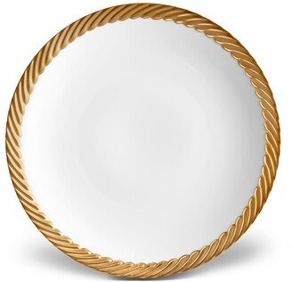 Corde Salad/Dessert Plate, White/Gold