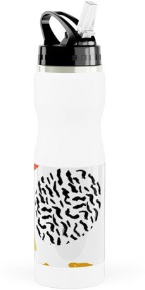 Photo Water Bottles: Happy Blocks Stainless Steel Water Bottle With Straw, 25Oz, With Straw, Multicolor