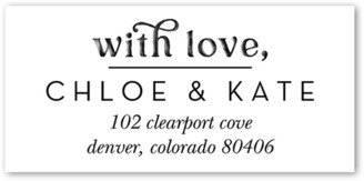 Address Labels: Waiting For Now Address Label, Grey, Address Label, Matte