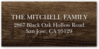 Address Labels: Faith And Love Banner Address Label, Brown, Matte