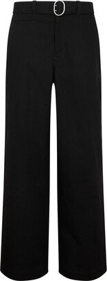 Wide-Leg Belted Pants-AA