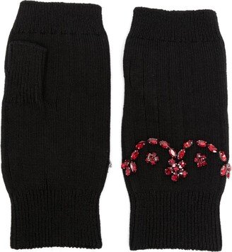 Crystal-Embellished Cotton Socks