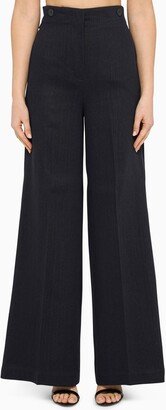 Blue palazzo trousers