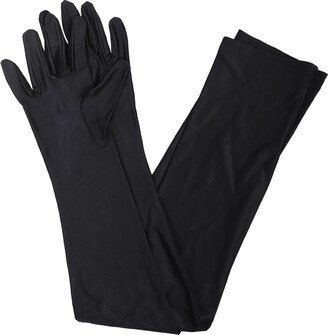 Black Ribbed Gloves