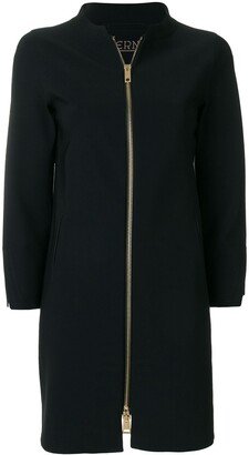 Straight-Fit Zip Up Coat