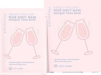 Serve Chilled™ 4-Piece Rosé Sheet Mask Set