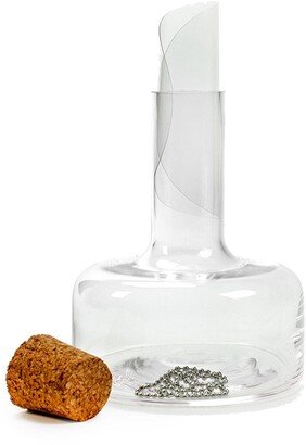 Cork-Stop Glass Carafe