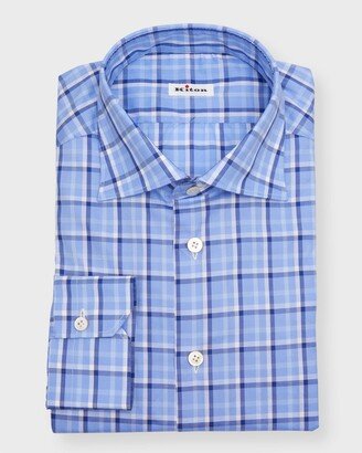 Men's Multi-Check Cotton Dress Shirt