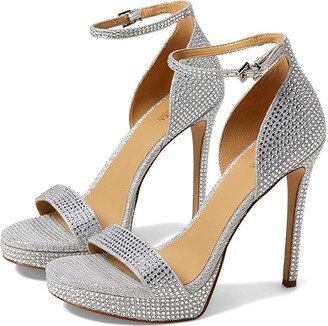 Jordyn Platform Sandal (Silver) Women's Shoes