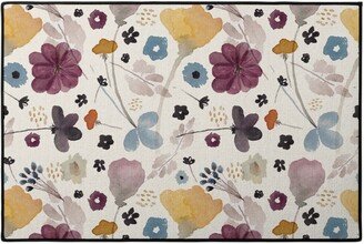 Door Mats: Watercolor Floral - Multi Door Mat, Multicolor