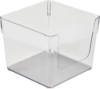 Square Open Front Organizer Medium Clear