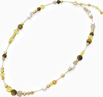 Somnia long gold necklace