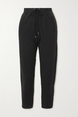 Supima Cotton-terry Track Pants - Black