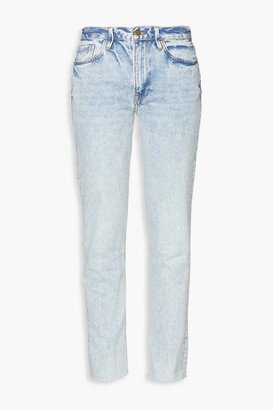 Le Piper faded low-rise skinny jeans