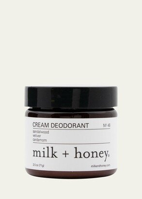 milk + honey No. 46 Cream Deodorant, 2.5 oz.