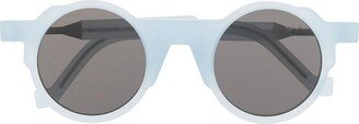 VAVA Eyewear Round-Frame Tinted Sunglasses-AA