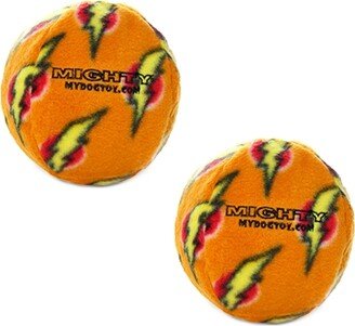 Mighty Ball Medium Orange, 2-Pack Dog Toys