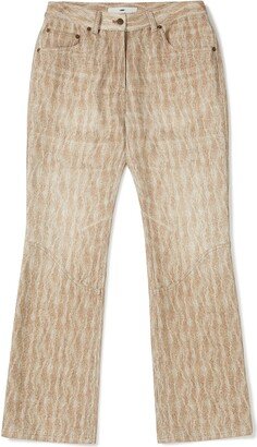 Mmic_Fish Cake Bootcut Denim_Beige