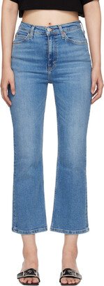 Blue 70s Crop Boot Jeans-AA