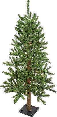 Northlight Pre-Lit Medium Alpine Artificial Christmas Tree-Clear Lights