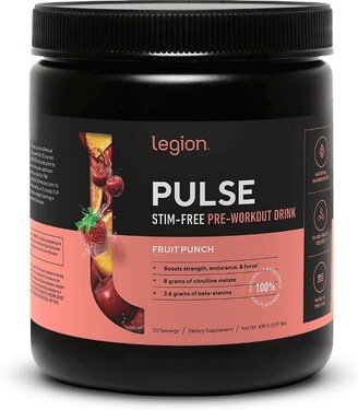 Legion Pulse Pre Workout, Caffeine Free, Fruit Punch, 20 Servings