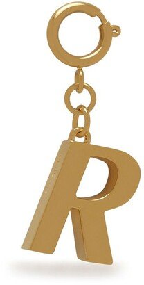 Alphabet Brass Keyring - R